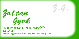 zoltan gyuk business card